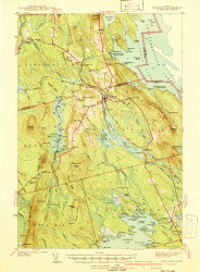 Danforth, Maine 1941 (1941) USGS Old Topo Map Reprint 15x15 ME Quad 460343