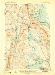 Danforth, Maine 1941 (1941) USGS Old Topo Map Reprint 15x15 ME Quad 460344