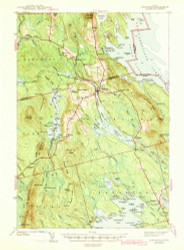 Danforth, Maine 1943 (1943) USGS Old Topo Map Reprint 15x15 ME Quad 460345