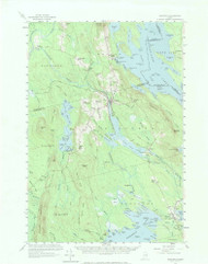 Danforth, Maine 1958 (1973) USGS Old Topo Map Reprint 15x15 ME Quad 306533