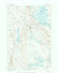 Danforth, Maine 1958 (1973) USGS Old Topo Map Reprint 15x15 ME Quad 306535