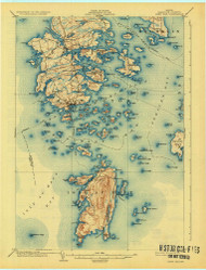 Deer Isle, Maine 1904 (1926) USGS Old Topo Map Reprint 15x15 ME Quad 807465