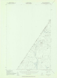 Depot Lake, Maine 1955 (1956) USGS Old Topo Map Reprint 15x15 ME Quad 306539