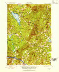 Dixfield, Maine 1926 (1953) USGS Old Topo Map Reprint 15x15 ME Quad 460360