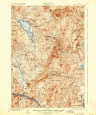 Dixfield, Maine 1929 (1936) USGS Old Topo Map Reprint 15x15 ME Quad 460358