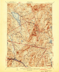 Dixfield, Maine 1929 (1944) USGS Old Topo Map Reprint 15x15 ME Quad 460359