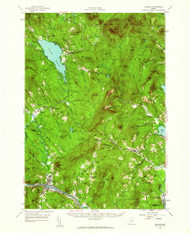 Dixfield, Maine 1956 (1962) USGS Old Topo Map Reprint 15x15 ME Quad 460362