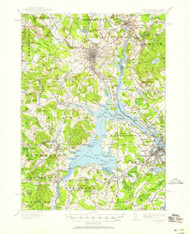 Dover, New Hampshire 1916 (1916) USGS Old Topo Map Reprint 15x15 ME Quad 330007