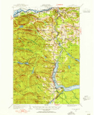 Eagle Lake, Maine 1928 (1955) USGS Old Topo Map Reprint 15x15 ME Quad 460368