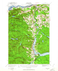 Eagle Lake, Maine 1928 (1963) USGS Old Topo Map Reprint 15x15 ME Quad 460369