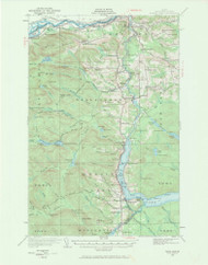 Eagle Lake, Maine 1928 (1970) USGS Old Topo Map Reprint 15x15 ME Quad 306548