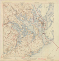Eastport, Maine 1945 (1945) USGS Old Topo Map Reprint 15x15 ME Quad 306551