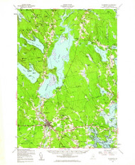 Ellsworth, Maine 1957 (1962) USGS Old Topo Map Reprint 15x15 ME Quad 460384