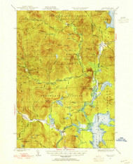 Errol, New Hampshire 1930 (1955) USGS Old Topo Map Reprint 15x15 ME Quad 330025