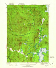 Errol, New Hampshire 1930 (1962) USGS Old Topo Map Reprint 15x15 ME Quad 330024