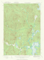 Errol, New Hampshire 1930 (1968) USGS Old Topo Map Reprint 15x15 ME Quad 306555
