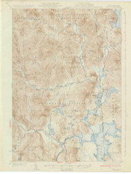 Errol, New Hampshire 1934 (1934) USGS Old Topo Map Reprint 15x15 ME Quad 306556