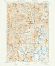 Errol, New Hampshire 1934 (1934) USGS Old Topo Map Reprint 15x15 ME Quad 460046