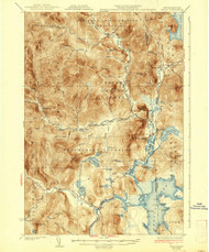 Errol, New Hampshire 1934 (1938) USGS Old Topo Map Reprint 15x15 ME Quad 330028