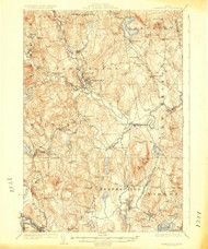 Farmington, Maine 1924 (1924) USGS Old Topo Map Reprint 15x15 ME Quad 460387