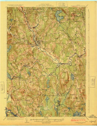 Farmington, Maine 1924 (1924) USGS Old Topo Map Reprint 15x15 ME Quad 807488