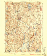 Farmington, Maine 1924 (1944) USGS Old Topo Map Reprint 15x15 ME Quad 460390