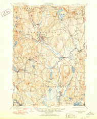 Farmington, Maine 1924 (1951) USGS Old Topo Map Reprint 15x15 ME Quad 460389