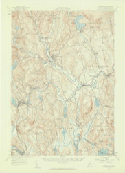 Farmington, Maine 1956 (1959) USGS Old Topo Map Reprint 15x15 ME Quad 306558