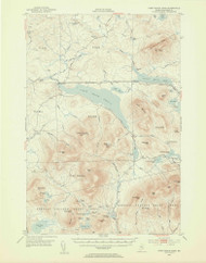 First Roach Pond, Maine 1952 (1954) USGS Old Topo Map Reprint 15x15 ME Quad 306560