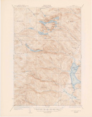 Fish River Lake, Maine 1935 (1947) USGS Old Topo Map Reprint 15x15 ME Quad 306562