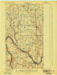 Fort Fairfield, Maine 1933 (1933) USGS Old Topo Map Reprint 15x15 ME Quad 807491