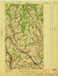 Fort Fairfield, Maine 1933 (1933) USGS Old Topo Map Reprint 15x15 ME Quad 807492