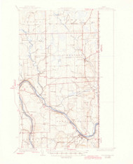 Fort Fairfield, Maine 1933 (1945) USGS Old Topo Map Reprint 15x15 ME Quad 460402