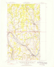 Fort Fairfield, Maine 1951 (1952) USGS Old Topo Map Reprint 15x15 ME Quad 460403