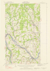 Fort Fairfield, Maine 1951 (1958) USGS Old Topo Map Reprint 15x15 ME Quad 306566