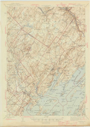 Freeport, Maine 1944 (1944) USGS Old Topo Map Reprint 15x15 ME Quad 306573