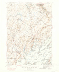 Freeport, Maine 1944 (1950) USGS Old Topo Map Reprint 15x15 ME Quad 460412