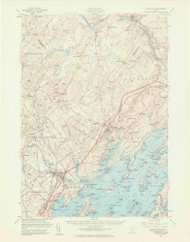Freeport, Maine 1957 (1961) USGS Old Topo Map Reprint 15x15 ME Quad 306574