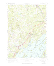 Freeport, Maine 1957 (1965) USGS Old Topo Map Reprint 15x15 ME Quad 460414