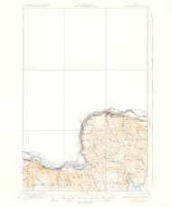 Frenchville, Maine 1935 (1935) USGS Old Topo Map Reprint 15x15 ME Quad 460416