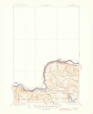 Frenchville, Maine 1935 (1945) USGS Old Topo Map Reprint 15x15 ME Quad 460417