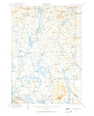 Fryeburg, Maine 1909 (1960) USGS Old Topo Map Reprint 15x15 ME Quad 460422