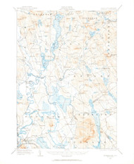 Fryeburg, Maine 1909 (1964) USGS Old Topo Map Reprint 15x15 ME Quad 460423
