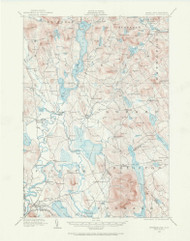 Fryeburg, Maine 1909 (1969) USGS Old Topo Map Reprint 15x15 ME Quad 306576