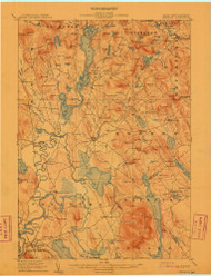 Fryeburg, Maine 1911 (1911) USGS Old Topo Map Reprint 15x15 ME Quad 807505