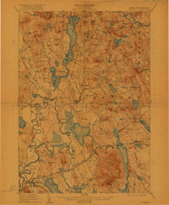 Fryeburg, Maine 1911 (1922) USGS Old Topo Map Reprint 15x15 ME Quad 807504