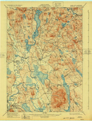 Fryeburg, Maine 1911 (1932) USGS Old Topo Map Reprint 15x15 ME Quad 807503