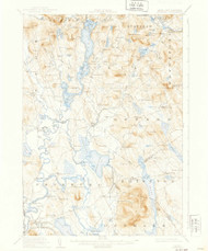 Fryeburg, Maine 1911 (1939) USGS Old Topo Map Reprint 15x15 ME Quad 460419