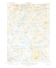Fryeburg, Maine 1911 (1947) USGS Old Topo Map Reprint 15x15 ME Quad 460421