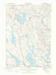Gardner Lake, Maine 1941 (1966) USGS Old Topo Map Reprint 15x15 ME Quad 306583